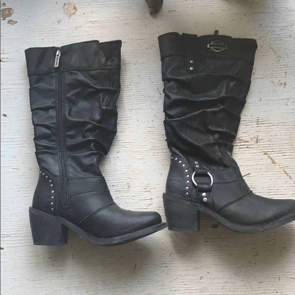 Harley leather boots